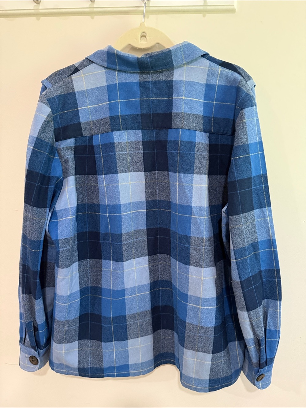 Pendleton Blue Multi-Plaid Wool Button Jacket - Picture 7 of 10